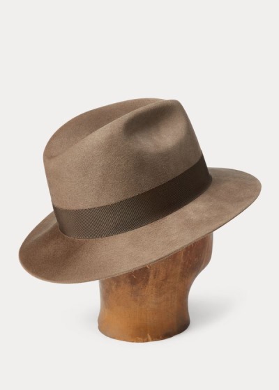 Ralph Lauren Wool Felt Fedora Herre Danmark (GEDAI3126)